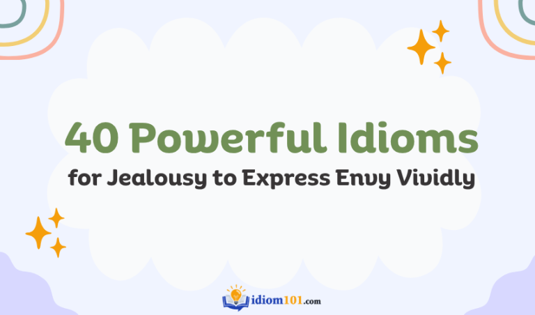 40 Powerful Idioms for Jealousy to Express Envy Vividly